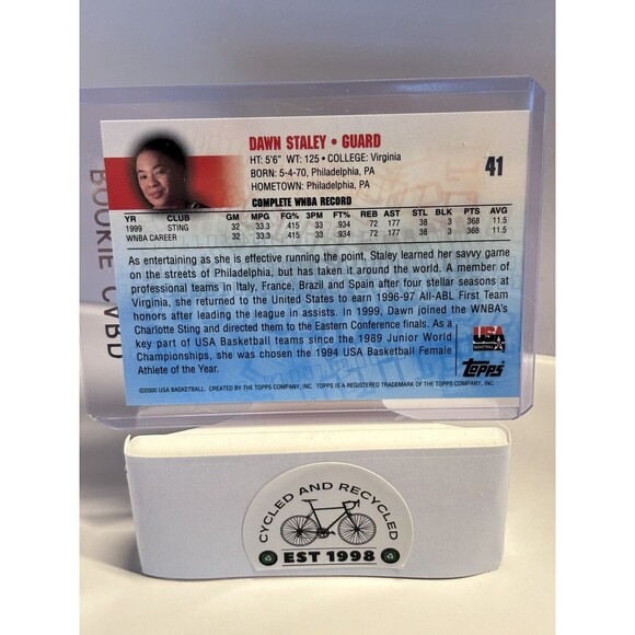 Dawn Staley USA Rookie Card 2000 Topps South Carolina Gamecocks Head Coa… - Picture 2 of 2